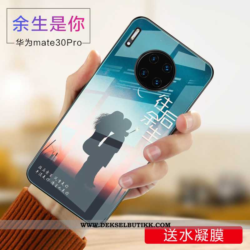 Etui Huawei Mate 30 Pro Glass Europa Mobiltelefon Anti-fall Gull, Deksel Huawei Mate 30 Pro Kreativ 