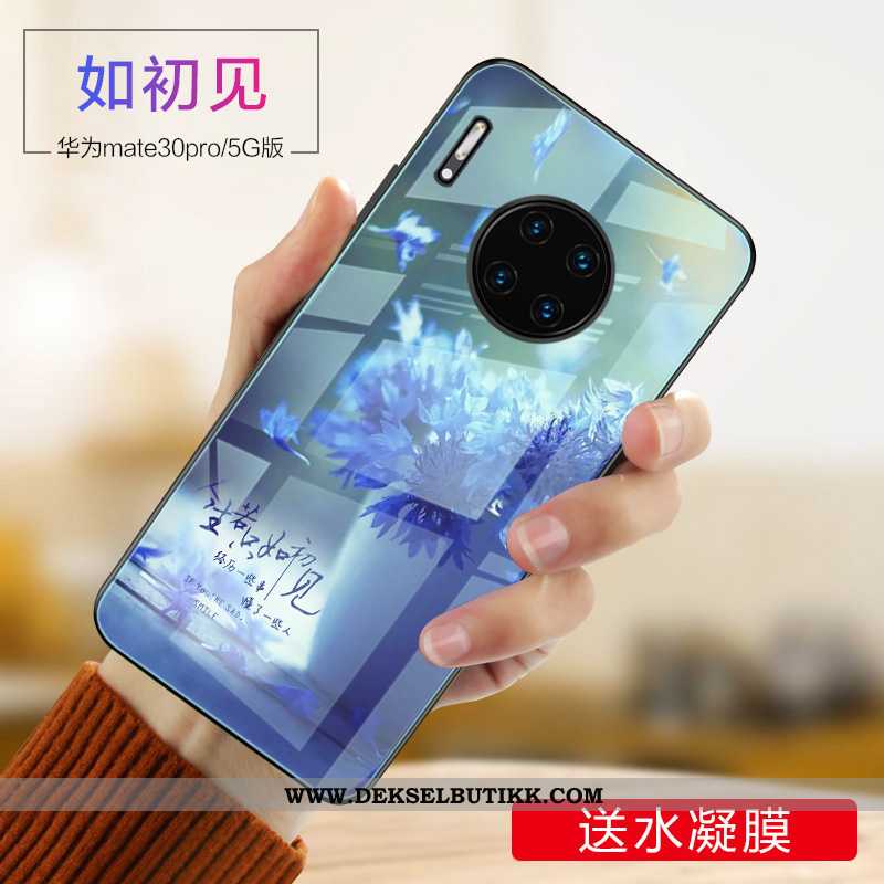 Etui Huawei Mate 30 Pro Glass Europa Mobiltelefon Anti-fall Gull, Deksel Huawei Mate 30 Pro Kreativ 