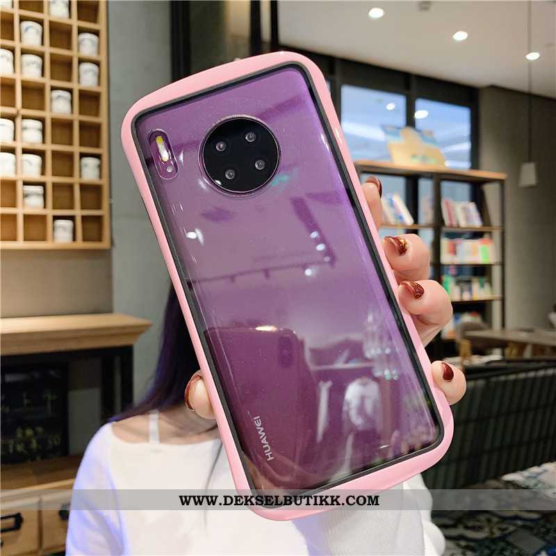 Etui Huawei Mate 30 Pro Kreativ Mobiltelefon Lovers Rosa, Deksel Huawei Mate 30 Pro Gjennomsiktig Bi