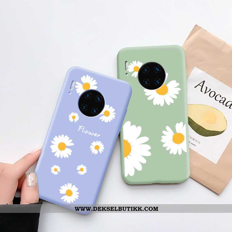 Etui Huawei Mate 30 Pro Myke Deksel Cartoon Mobiltelefon Blå, Huawei Mate 30 Pro Nubuck Billige