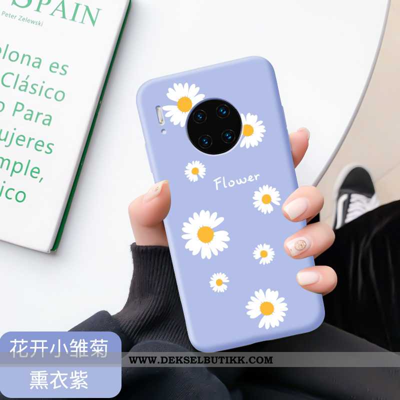 Etui Huawei Mate 30 Pro Myke Deksel Cartoon Mobiltelefon Blå, Huawei Mate 30 Pro Nubuck Billige