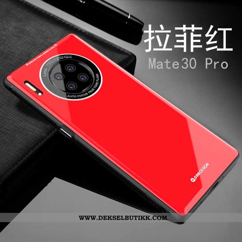 Etui Huawei Mate 30 Pro Tynne Lilla Anti-fall Net Red, Deksel Huawei Mate 30 Pro Myke Butikk