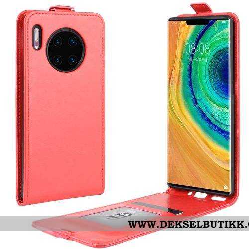 Etui Huawei Mate 30 Skinndeksel Brun Deksel Clamshell, Huawei Mate 30 Beskyttelse Til Salgs