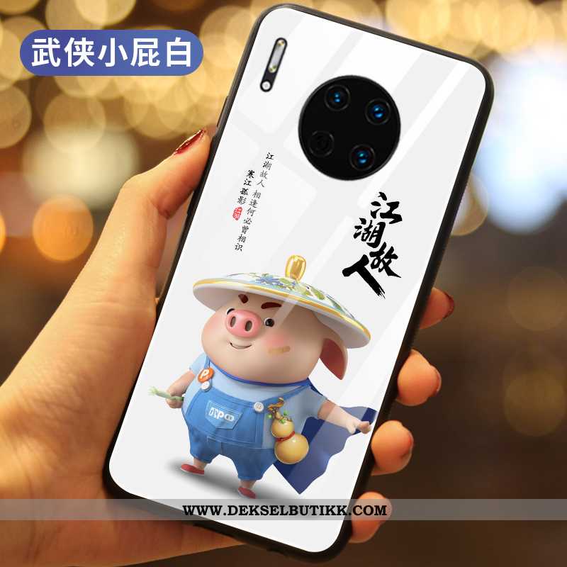 Etui Huawei Mate 30 Ultra Svart Anti-fall Cartoon, Deksel Huawei Mate 30 Tynne Billig