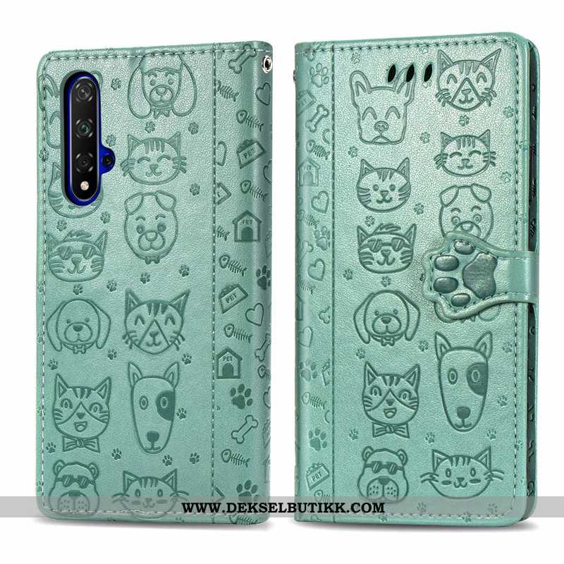 Etui Huawei Nova 5t Cartoon Lilla Hunden Preging, Deksel Huawei Nova 5t Vakker Rabatt