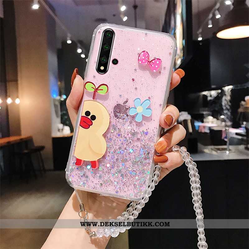 Etui Huawei Nova 5t Cartoon Silikon Beskyttelse Anti-fall Hvitt, Deksel Huawei Nova 5t Vakker Butikk