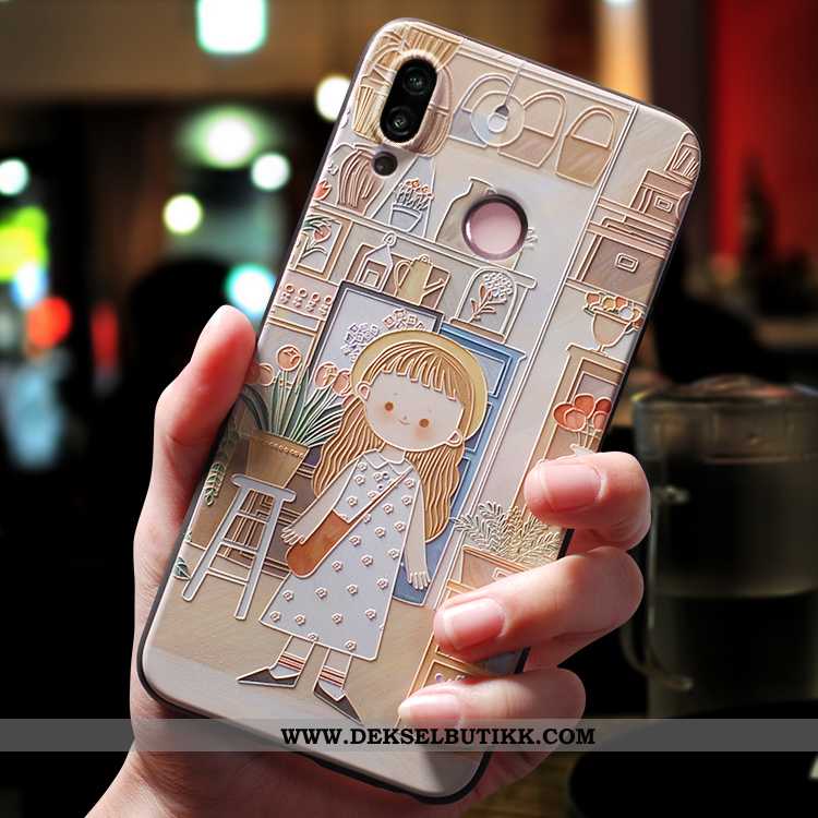 Etui Huawei P Smart 2020 Kreativ Deksel Anti-fall Av Personlighet Beige, Huawei P Smart 2020 Cartoon