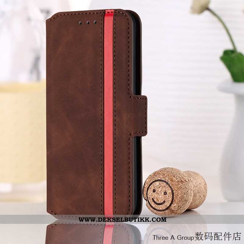 Etui Huawei P Smart+ 2020 Vintage Nubuck Blå Mobiltelefon, Deksel Huawei P Smart+ 2020 Skinndeksel T