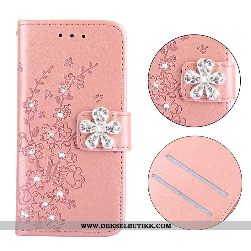 Etui Huawei P Smart Z Skinndeksel Folio Beskyttelse Rosa, Deksel Huawei P Smart Z Lommebok Billige