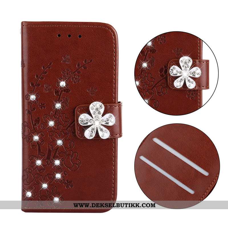 Etui Huawei P Smart Z Skinndeksel Folio Beskyttelse Rosa, Deksel Huawei P Smart Z Lommebok Billige