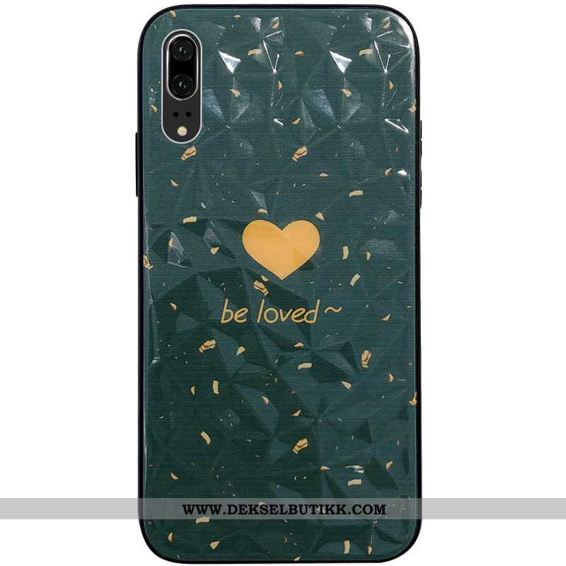 Etui Huawei P20 Hengende Ornamenter Myke Mobiltelefon Grønn, Deksel Huawei P20 Cartoon På Nett