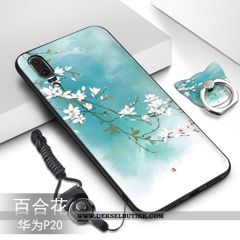 Etui Huawei P20 Myke Trend Beskyttelse Mobiltelefon Grønn, Deksel Huawei P20 Silikon Billige