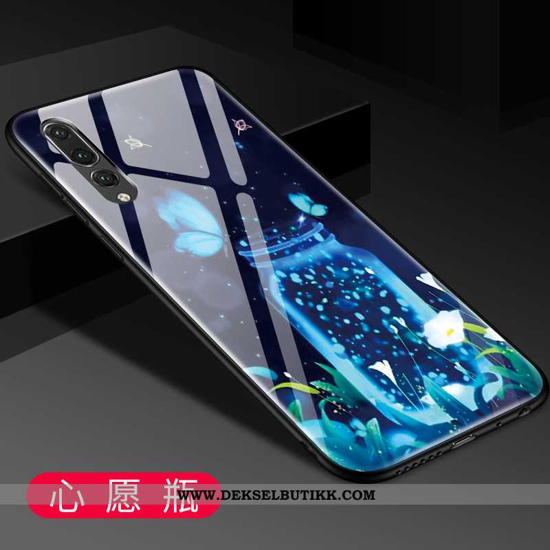 Etui Huawei P20 Pro Beskyttelse Kreativ Blå Alt Inkludert, Deksel Huawei P20 Pro Glass Tilbud