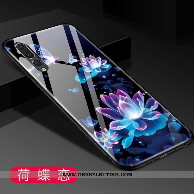 Etui Huawei P20 Pro Beskyttelse Kreativ Blå Alt Inkludert, Deksel Huawei P20 Pro Glass Tilbud