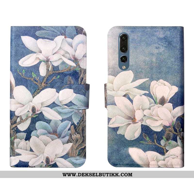 Etui Huawei P20 Pro Beskyttelse Silikon Myke Blomster Grønn, Deksel Huawei P20 Pro Skinndeksel Salg