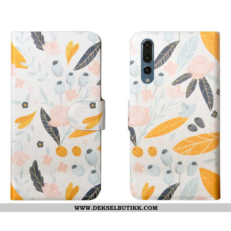 Etui Huawei P20 Pro Beskyttelse Silikon Myke Blomster Grønn, Deksel Huawei P20 Pro Skinndeksel Salg