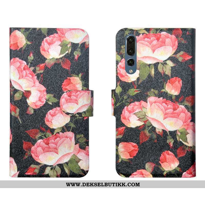 Etui Huawei P20 Pro Beskyttelse Silikon Myke Blomster Grønn, Deksel Huawei P20 Pro Skinndeksel Salg