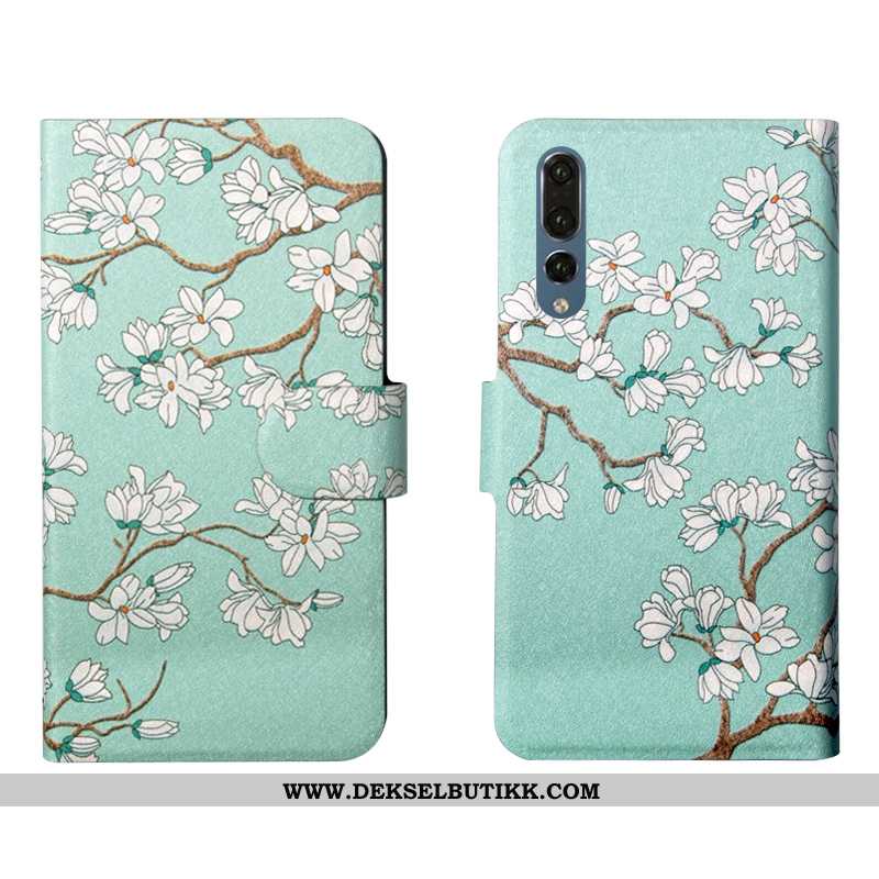 Etui Huawei P20 Pro Beskyttelse Silikon Myke Blomster Grønn, Deksel Huawei P20 Pro Skinndeksel Salg