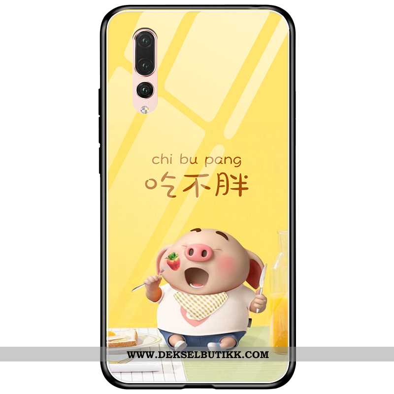 Etui Huawei P20 Pro Cartoon Alt Inkludert Anti-fall Kreativ Gul, Deksel Huawei P20 Pro Glass Billig