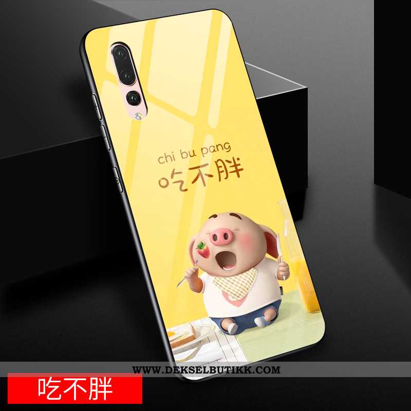 Etui Huawei P20 Pro Cartoon Alt Inkludert Anti-fall Kreativ Gul, Deksel Huawei P20 Pro Glass Billig