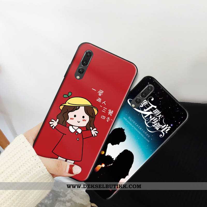 Etui Huawei P20 Pro Mote Cartoon Støtte Rød, Deksel Huawei P20 Pro Kreativ Kjøpe