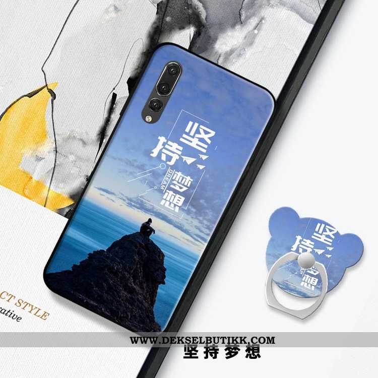 Etui Huawei P20 Pro Mote Cartoon Støtte Rød, Deksel Huawei P20 Pro Kreativ Kjøpe