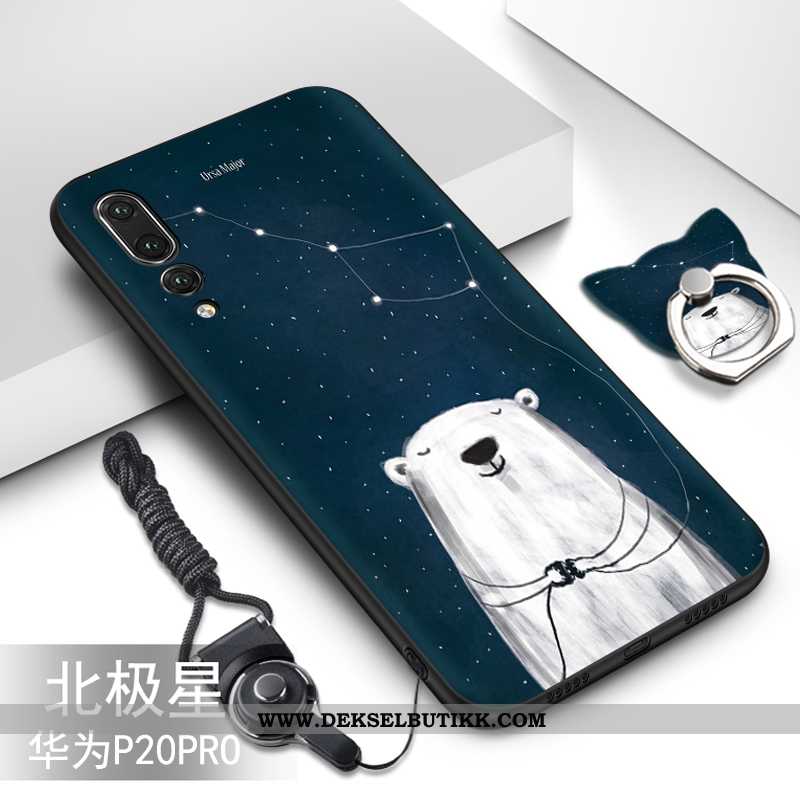 Etui Huawei P20 Pro Myke Cartoon Deksel Svart, Huawei P20 Pro Beskyttelse Butikk