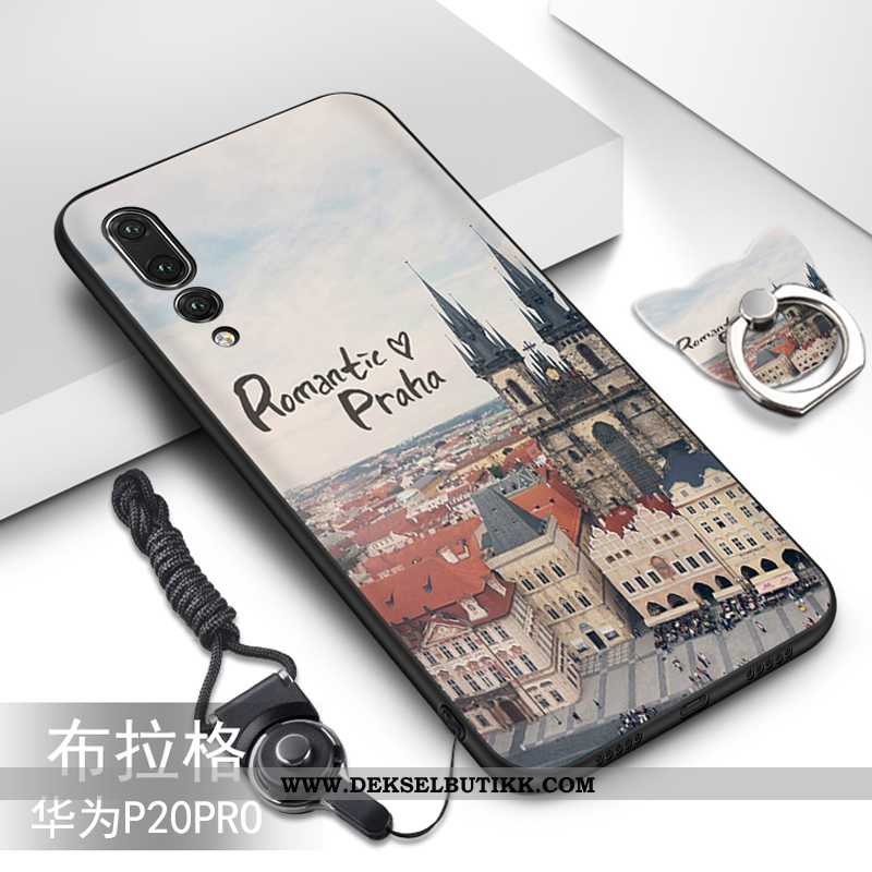 Etui Huawei P20 Pro Myke Cartoon Deksel Svart, Huawei P20 Pro Beskyttelse Butikk