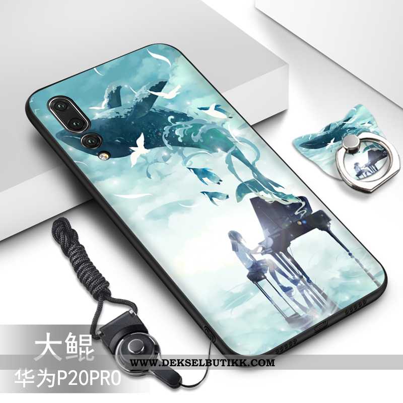 Etui Huawei P20 Pro Myke Cartoon Deksel Svart, Huawei P20 Pro Beskyttelse Butikk