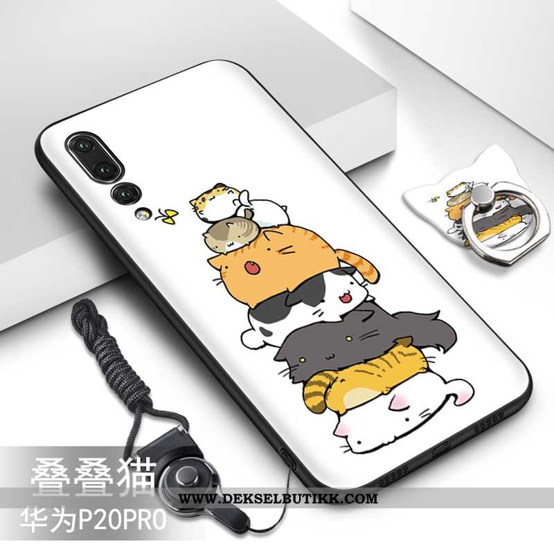 Etui Huawei P20 Pro Myke Cartoon Deksel Svart, Huawei P20 Pro Beskyttelse Butikk