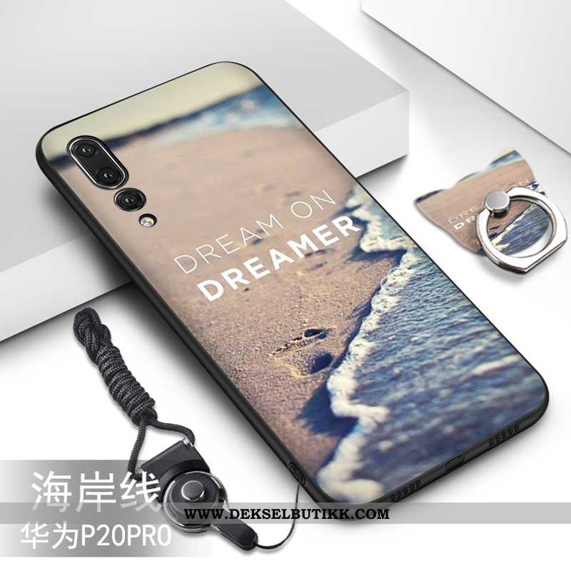 Etui Huawei P20 Pro Myke Cartoon Deksel Svart, Huawei P20 Pro Beskyttelse Butikk