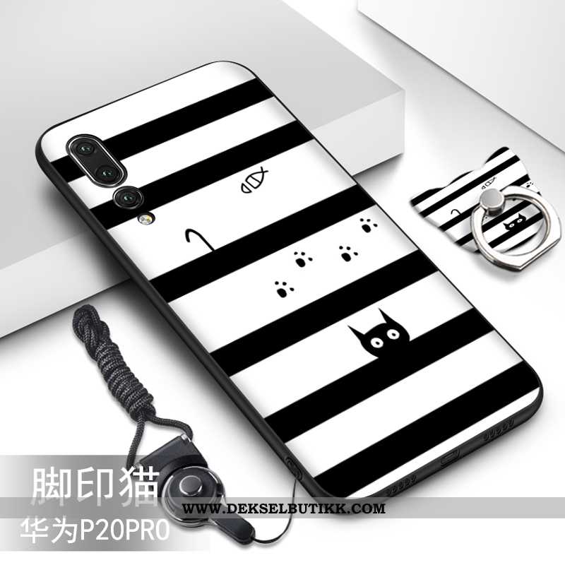 Etui Huawei P20 Pro Myke Cartoon Deksel Svart, Huawei P20 Pro Beskyttelse Butikk