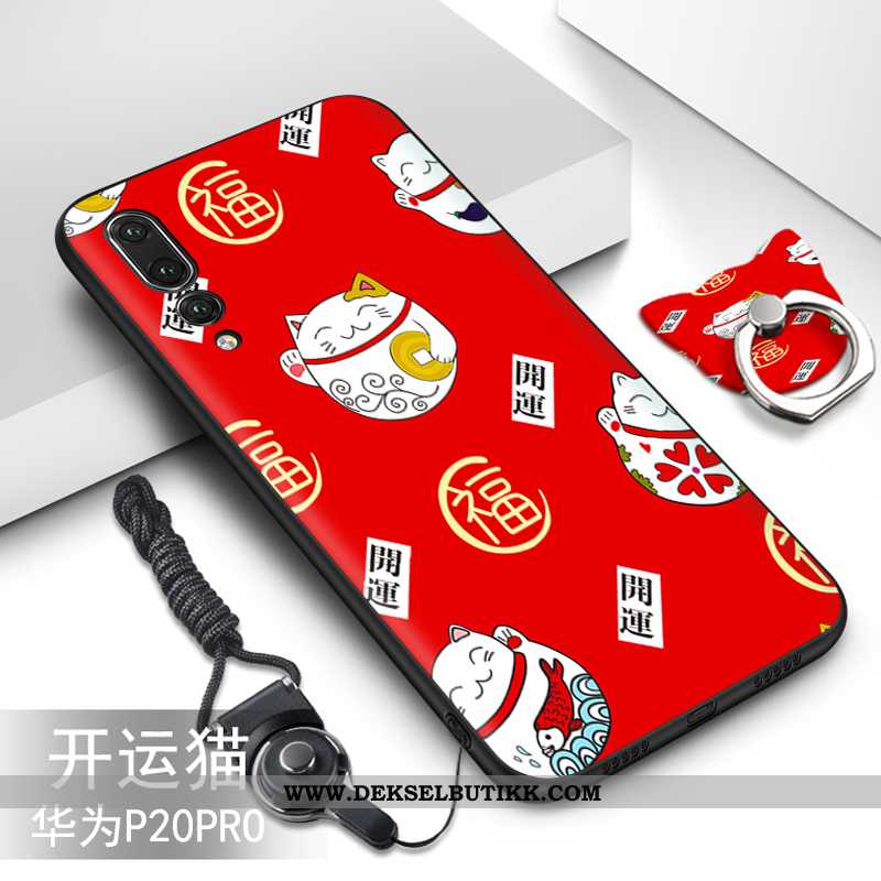 Etui Huawei P20 Pro Myke Cartoon Deksel Svart, Huawei P20 Pro Beskyttelse Butikk