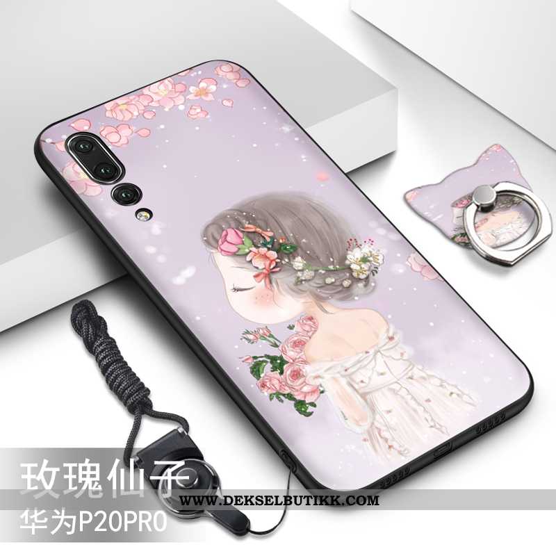 Etui Huawei P20 Pro Myke Cartoon Deksel Svart, Huawei P20 Pro Beskyttelse Butikk