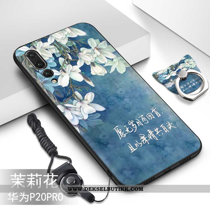 Etui Huawei P20 Pro Myke Cartoon Deksel Svart, Huawei P20 Pro Beskyttelse Butikk