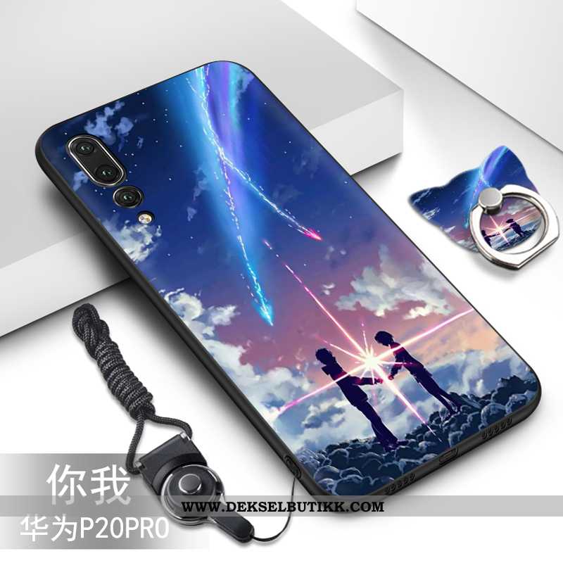 Etui Huawei P20 Pro Myke Cartoon Deksel Svart, Huawei P20 Pro Beskyttelse Butikk