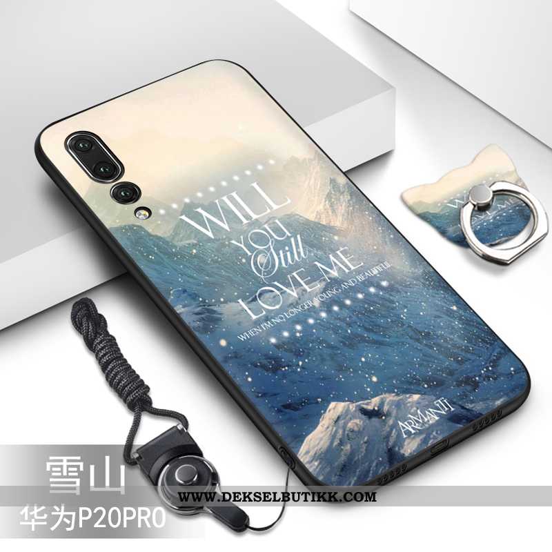 Etui Huawei P20 Pro Myke Cartoon Deksel Svart, Huawei P20 Pro Beskyttelse Butikk