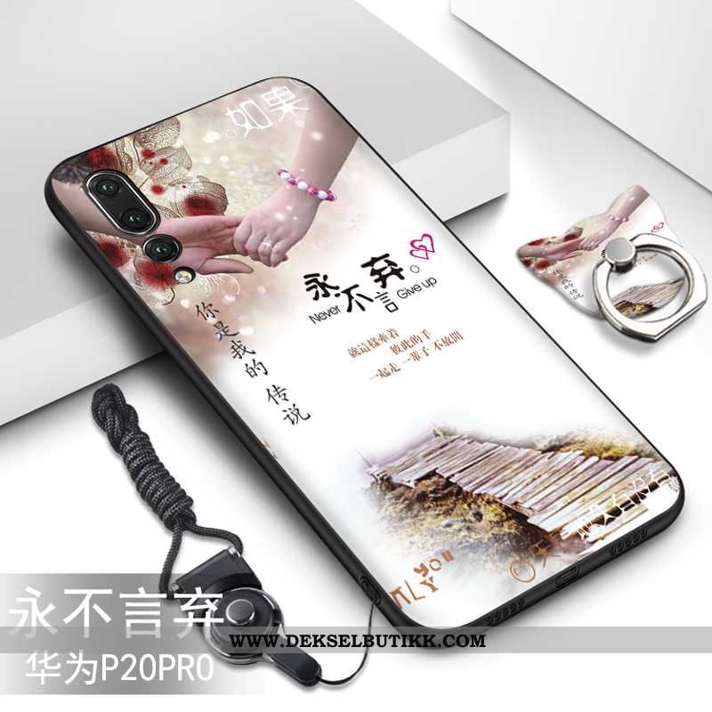 Etui Huawei P20 Pro Myke Cartoon Deksel Svart, Huawei P20 Pro Beskyttelse Butikk