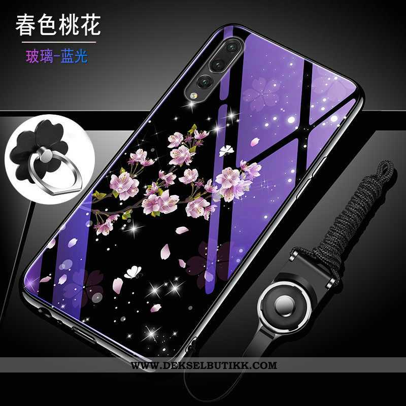 Etui Huawei P20 Pro Silikon Anti-fall Trend Lilla, Deksel Huawei P20 Pro Beskyttelse Tilbud