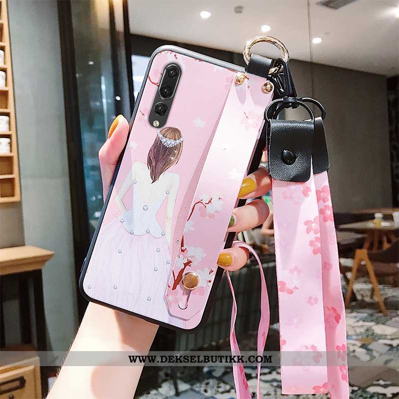 Etui Huawei P20 Pro Silikon Rosa Mobiltelefon Anti-fall, Deksel Huawei P20 Pro Beskyttelse Tilbud