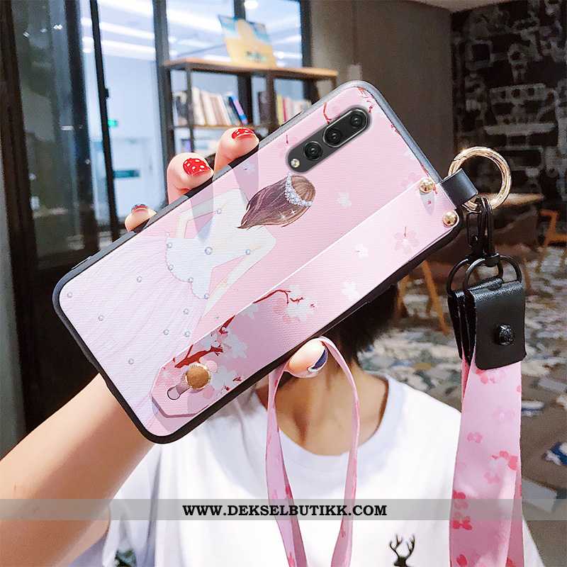 Etui Huawei P20 Pro Silikon Rosa Mobiltelefon Anti-fall, Deksel Huawei P20 Pro Beskyttelse Tilbud