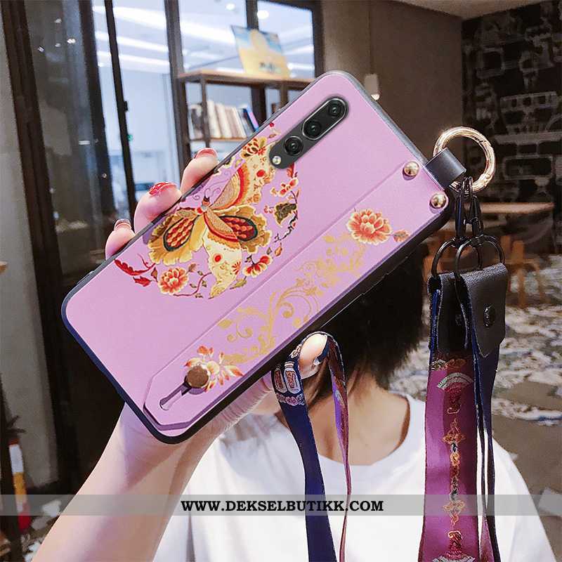 Etui Huawei P20 Pro Silikon Rosa Mobiltelefon Anti-fall, Deksel Huawei P20 Pro Beskyttelse Tilbud