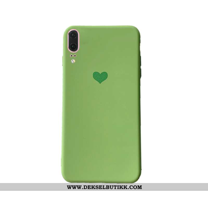 Etui Huawei P20 Trend Mobiltelefon Lette Net Red Grønn, Deksel Huawei P20 Tynne Billige