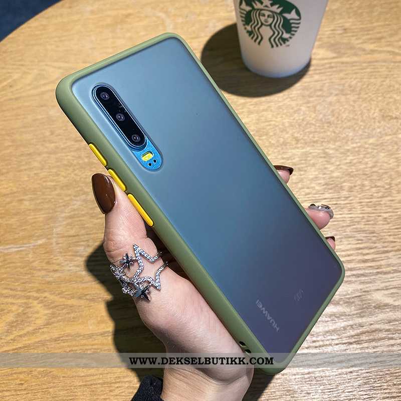 Etui Huawei P30 Beskyttelse Silikon Orange Oransje, Deksel Huawei P30 Nubuck Butikk