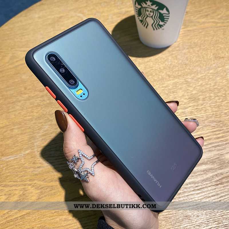 Etui Huawei P30 Beskyttelse Silikon Orange Oransje, Deksel Huawei P30 Nubuck Butikk