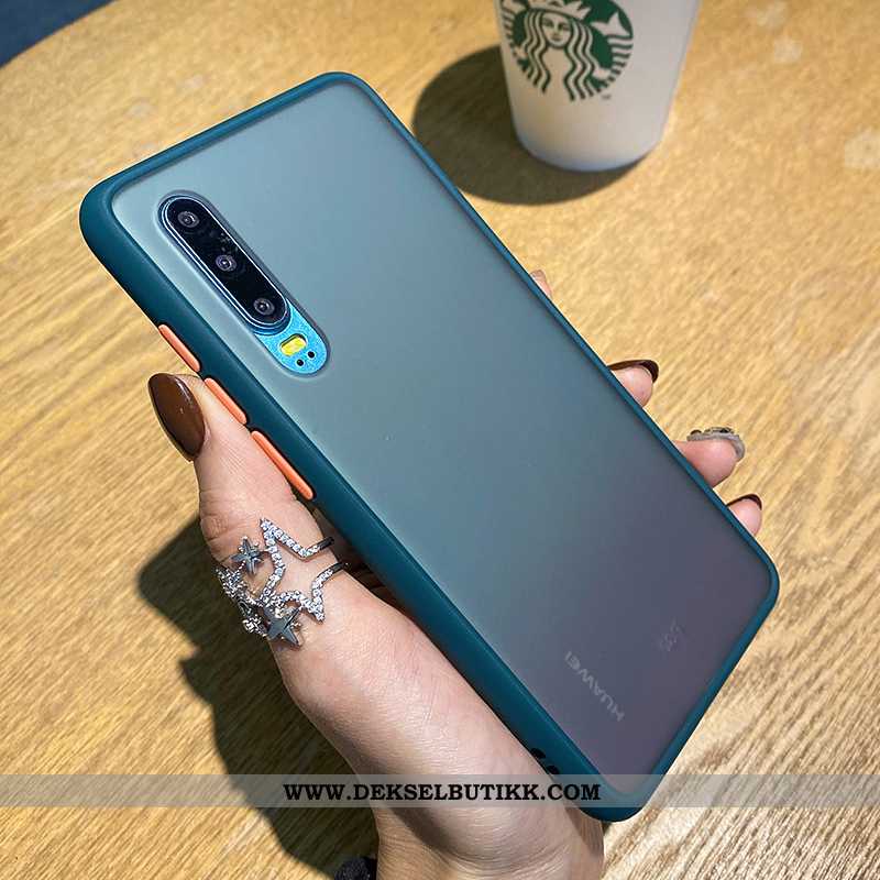 Etui Huawei P30 Beskyttelse Silikon Orange Oransje, Deksel Huawei P30 Nubuck Butikk