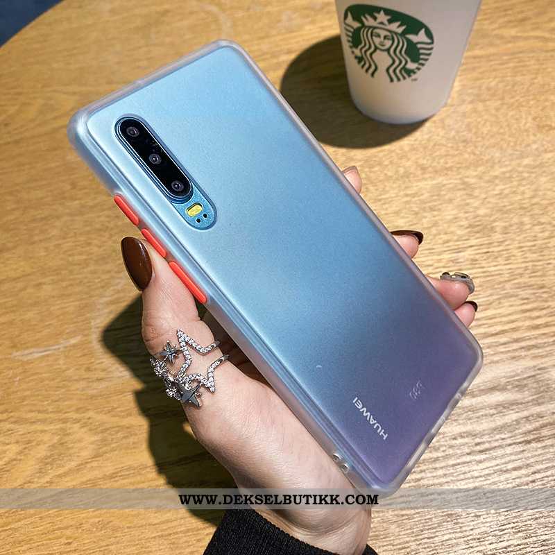 Etui Huawei P30 Beskyttelse Silikon Orange Oransje, Deksel Huawei P30 Nubuck Butikk