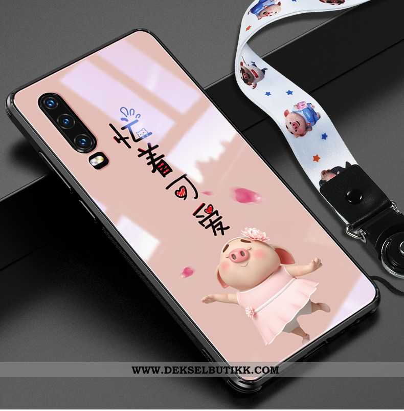 Etui Huawei P30 Cartoon Deksel Tynne Rosa, Huawei P30 Vakker Kjøpe