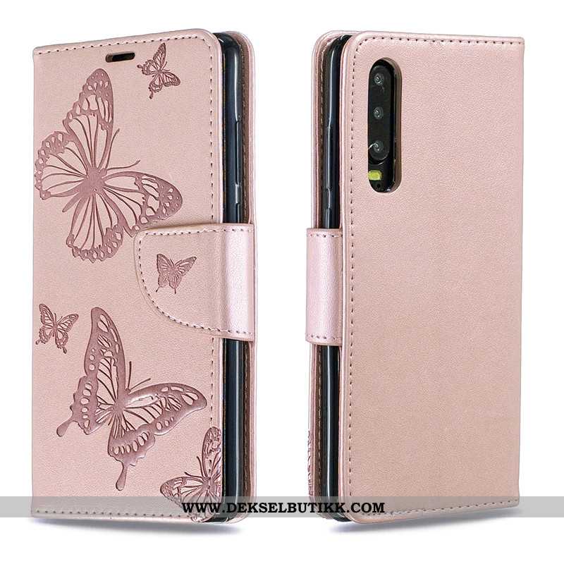 Etui Huawei P30 Hengende Ornamenter Monokrom Ungdom Mobiltelefon Rosa, Deksel Huawei P30 Relieff Sal