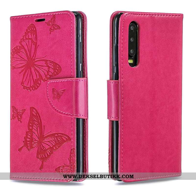 Etui Huawei P30 Hengende Ornamenter Monokrom Ungdom Mobiltelefon Rosa, Deksel Huawei P30 Relieff Sal